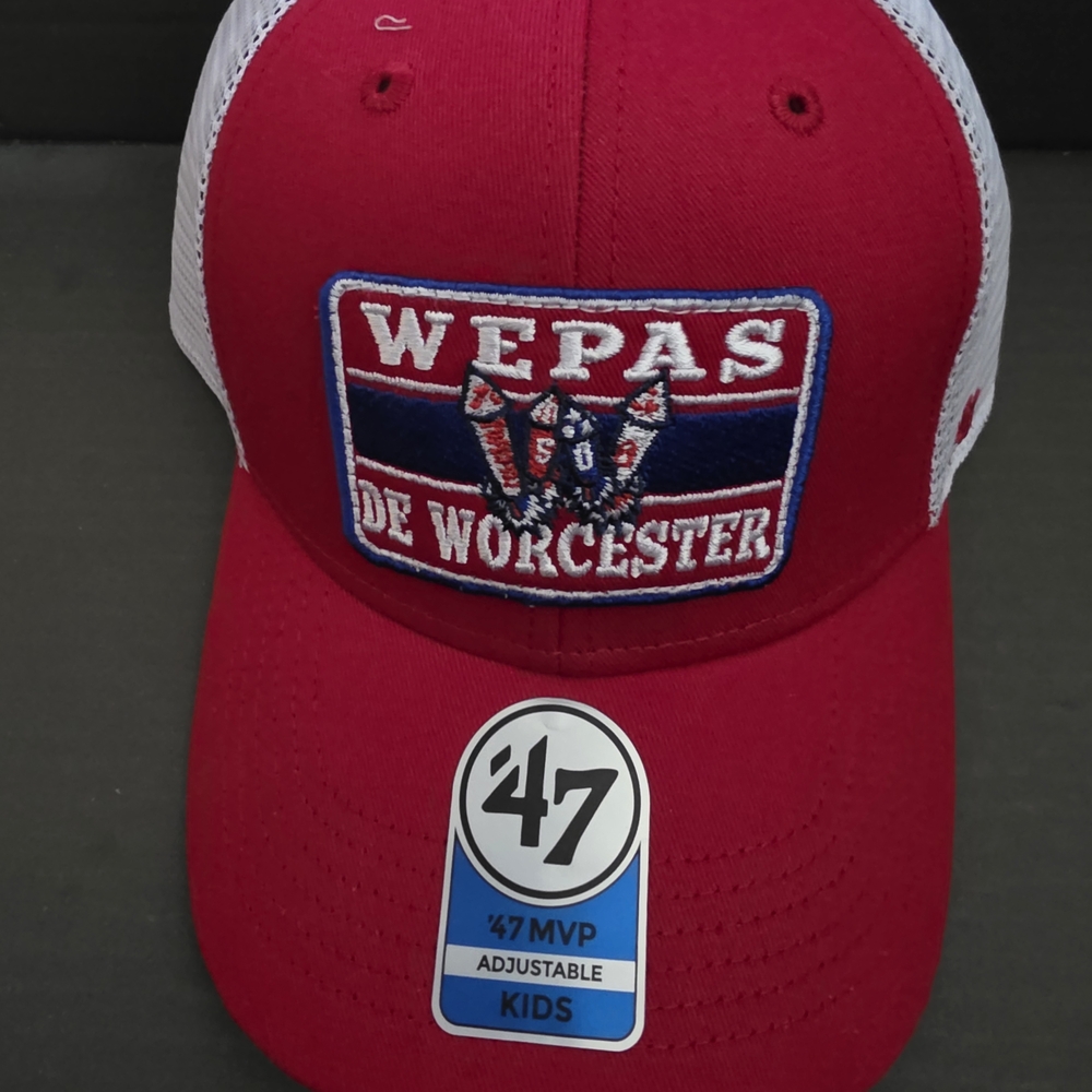 47 Kids Red and White Cap